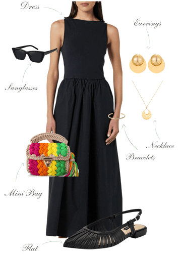 summer-look-idea-with-black-dress