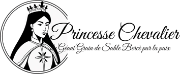 Princesse Chevalier du Géant Grain de sable bercé par la Paix logo
