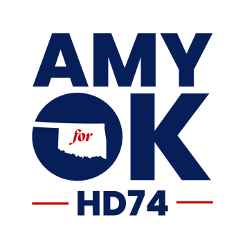 Amy for OK 2025 logo