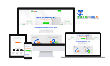 bekijk portfolio van beveiligdthuis.nl branding en styling door Niona media
