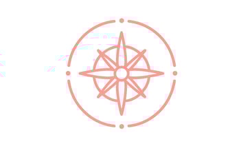 Icon of a compass to represent clarity & planning