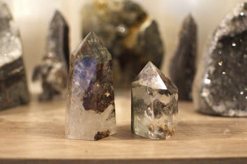 Lodolite Garden Quartz towers polished