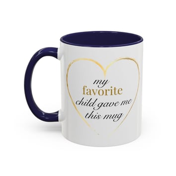 a mug mug with a heart shaped design on it