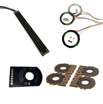 a group of electronic components including a speaker and a speaker