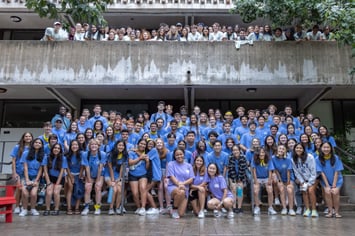 Group picture of Lovett New Students and Advisors during O-Week