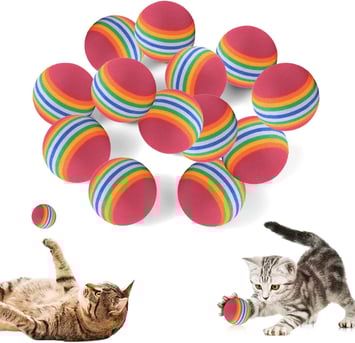 Balles Rainbow pour chaton