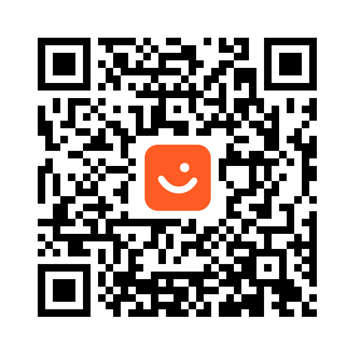 a qr coder with a smile on it