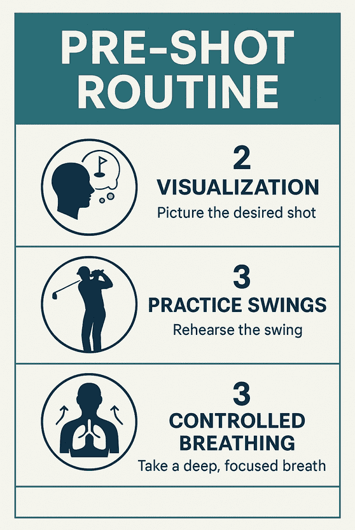 infographic on pre-shot routine