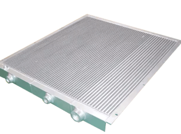 Air compressor radiator with high-efficiency aluminum fins for optimal heat exchange and extended eq