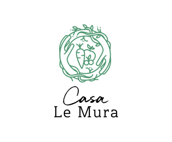 Casa Le Mura logo hands vines vegetables