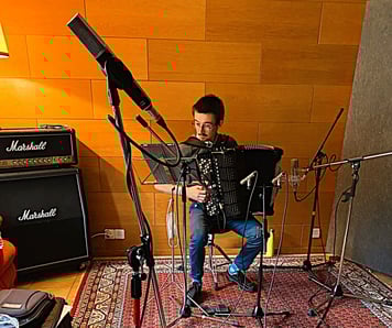 Enregistrement d'un accordéon, Fil's HOUSE Studio