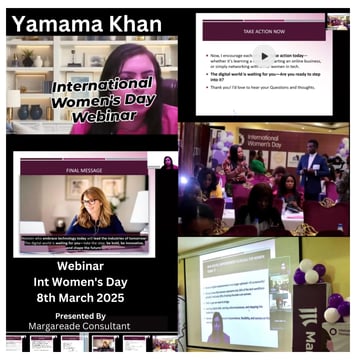 Yamama Khan Ceo of Softologics.pro gave speech on women's day Webinar 2025