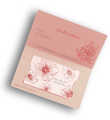 Illustrations d'une carte cadeau