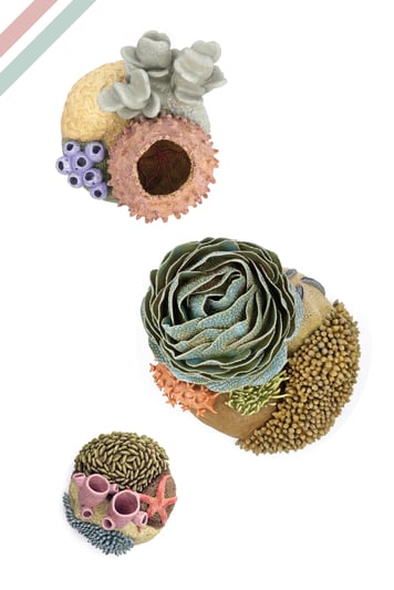Courtney Mattison Turn the Tide Small Coral Banner