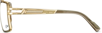 goldene brille, goldenes gestell, marke cazal