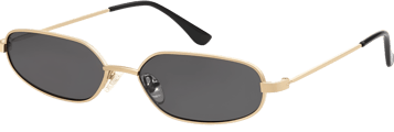 minimalistic retro small oval sunglasses