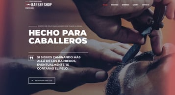 páginas web para barberías, páginas web para emprendedores, pequeños negocios