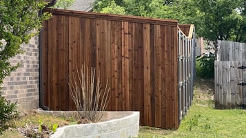 Dark Wood Fence