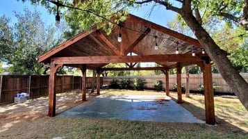 Massive Brown Cedar Patio