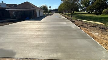 Fresh Concrete Driveway