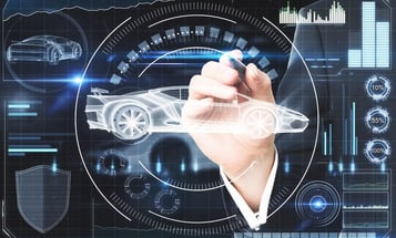 a person holding a pen and touching a car Security