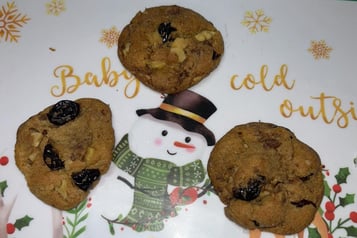 Dark Cherry Chocolate Chip Cookies.