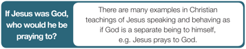 If jesus was God who would he be praying to?