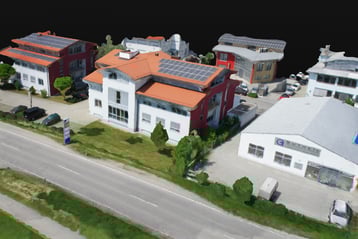 3D reconstruction of a group of houses