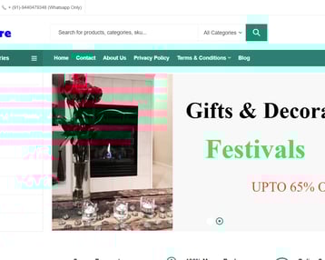 E commerce store website designed and maintained by ledieuweb.in