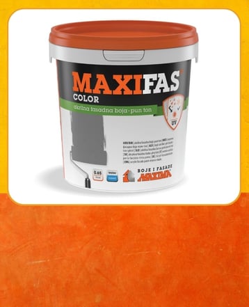 MAXIFAS® Color Акрилна фасадна боја-полн тон