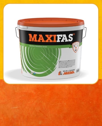 MAXIFAS® Квалитетна, фасадна боја, на акрилна база.