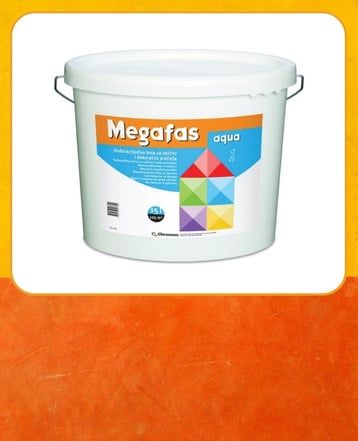 MEGAFAS Aqua Економична боја за фасадни и внатрешни ѕидови