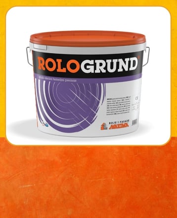 ROLOGRUND® Груб Акрилен темелен премаз, микроармиран со синтетички влакна и исполнет со кварцен пес