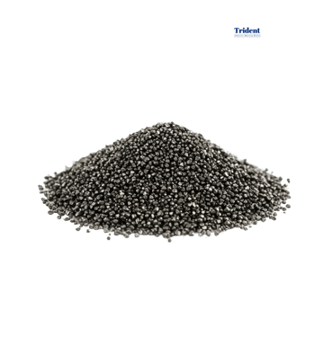 a pile of Trident Abrasive Steel shot