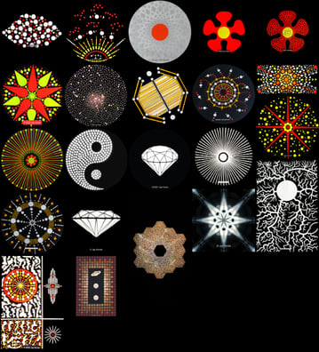 Jay Horan Celestial Retro Mosaic Tribal Grains Handcraft Collection