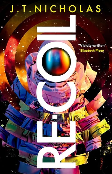re-coil cover art, design by vince haig