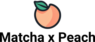 Matcha X Peach logo