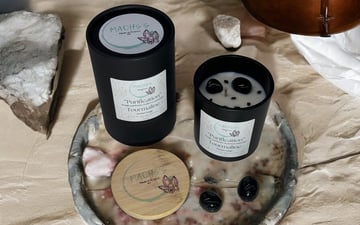 Bougie purification tourmaline parfum sauge 