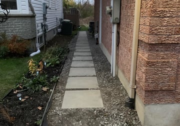 interlocking landscape installation