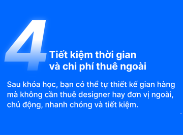 Khoá học trang trí gian hàng shopee