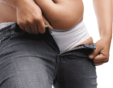 Imagen de una mujer obesa utilizado en la pagina web de la Dra. Arlenis Guzmán