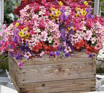 9 Piezas Flores Artificiales Decoracion Exterior Ramos Violetas para Jardín Hogar Exterior Ventana P