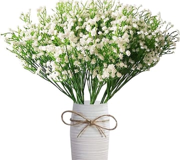  6 ramos de flores artificiales de Gypsophila para aliento de bebé, flores de tacto real para bodas,