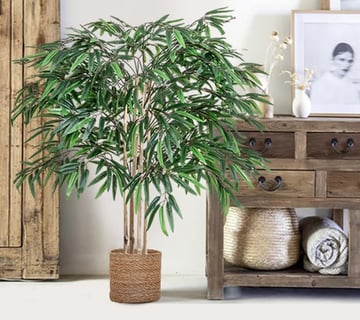 Maia Shop | Bambú Artificial | Planta Artificial Decorativa | Medidas:105x 80 cm | Apariencia Hiperr