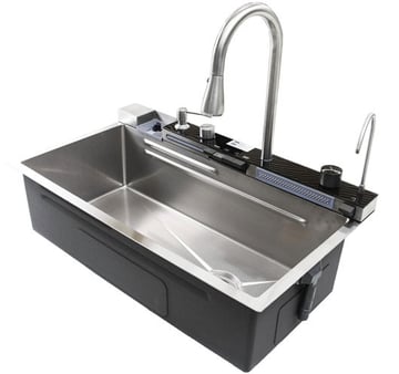 Handmade kitchen sink 75x45cm