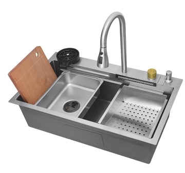 Handmade kitchen sink 75x45cm