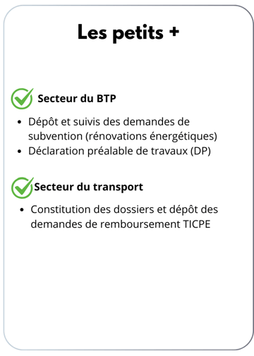 Déclaration préalable DP, Demande de subvention, TICPE