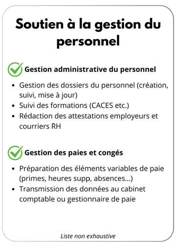 Gestion administrative du personnel, Gestion des paie et congés payés