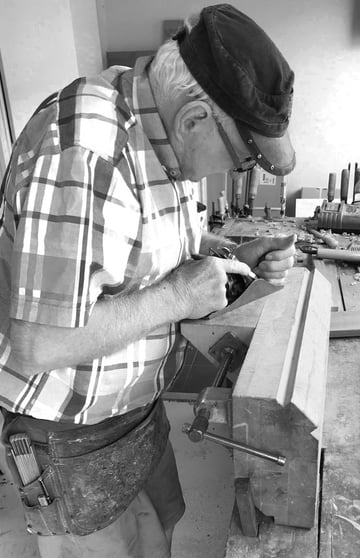 Mike's Dad making furniture