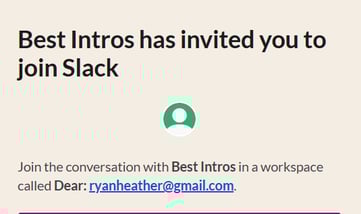 a sign up page for slack invitation link